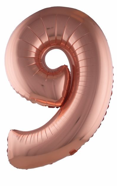 ROSE #9 40" MYLAR-PKG