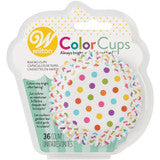 POLKA DOT PAPER CUPCAKE LINERS 36CT