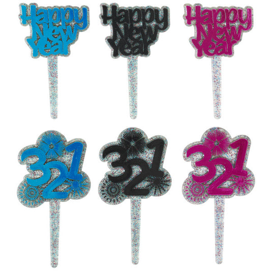 NEW YEARS COUNTDOWN ASST DECOPICS