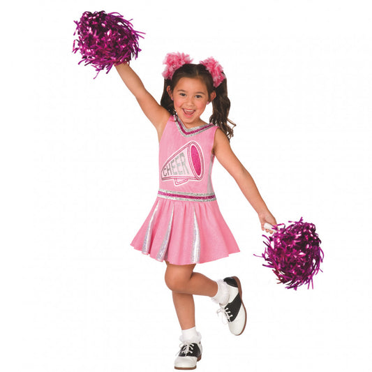 CLASSIC PINK CHEERLEADER YOUTH SMALL COSTUME