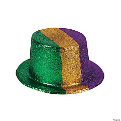 MARDI GRAS GLITTER TOP HAT