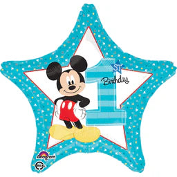 MICKEY 1ST BDAY 18" MYLAR