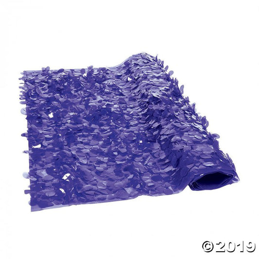PURPLE FLORAL SHEETING 5 YD