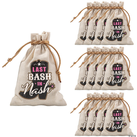NASH BASH CANVAS FAVOR BAG 12CT