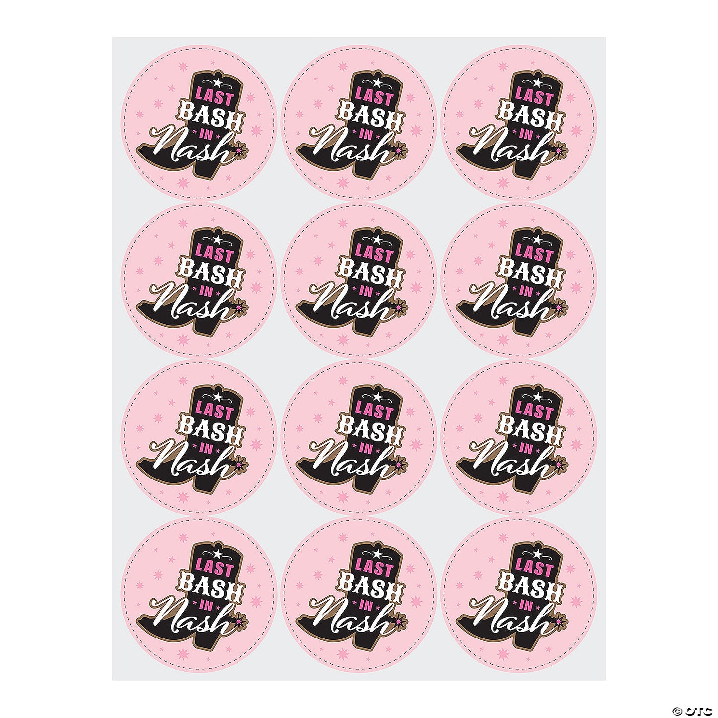 NASH BASH FAVOR STICKERS