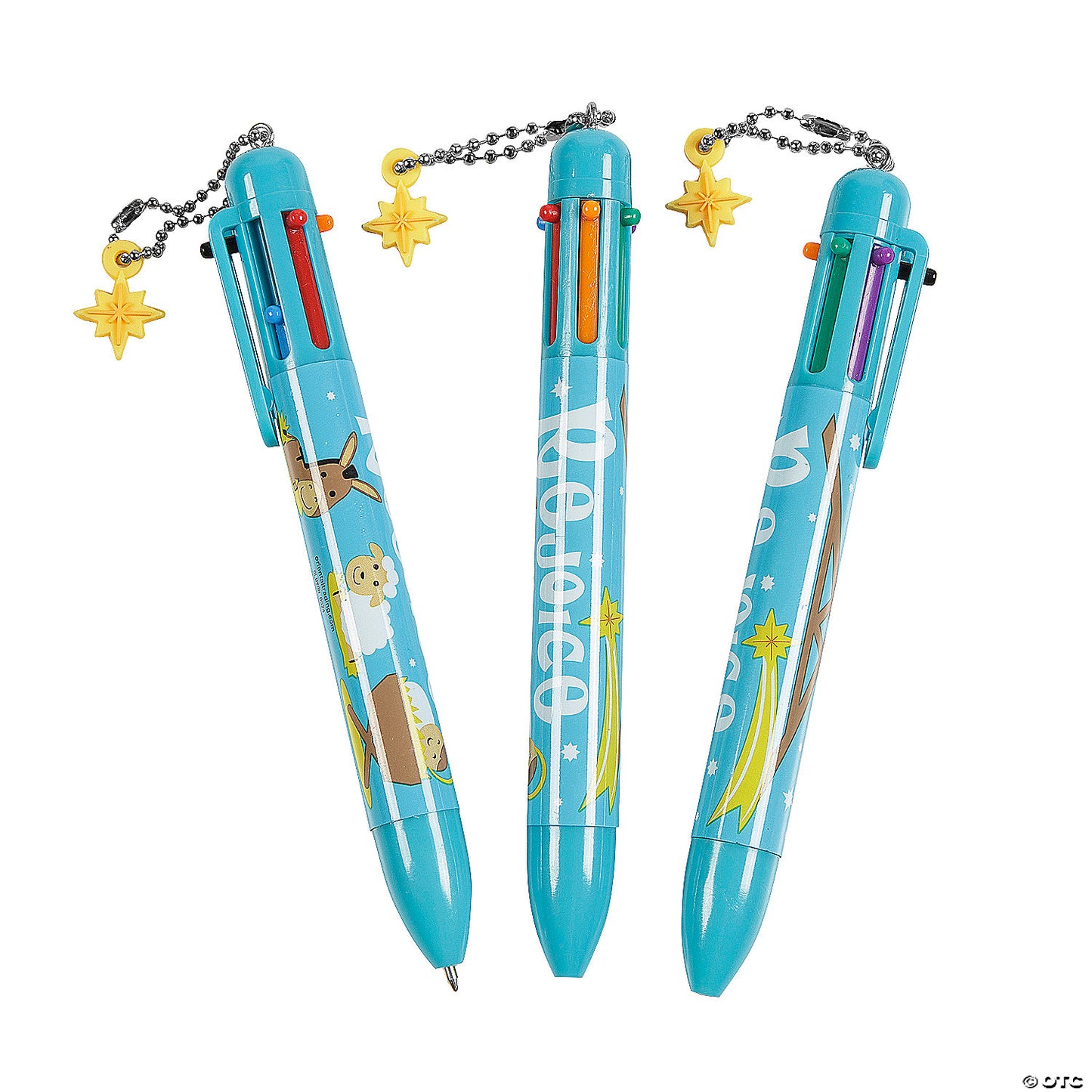 NATIVITY PENS W/ STAR CHARM 12CT