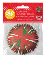 CHRISTMAS HOLIDAY CUPCAKE LINERS 24CT