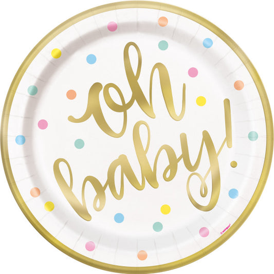 OH BABY 9" PLATES