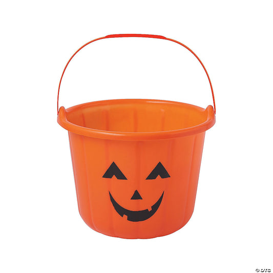 ORANGE PUMPKIN TRICK OR TREAT BUCKETS
