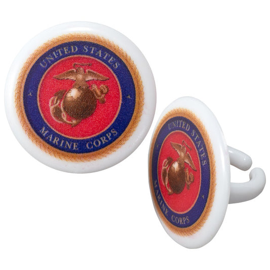 US MARINE CORPS RINGS 12 CT