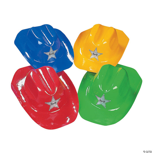 PLASTIC COWBOY HAT ASST COLORS CHILD