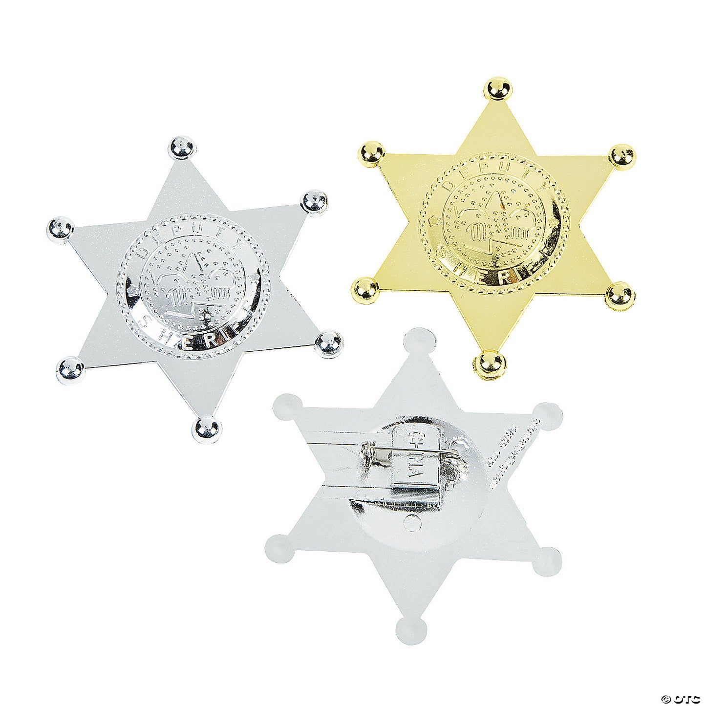 PLASTIC DEPUTY SHERIFF'S BADGE