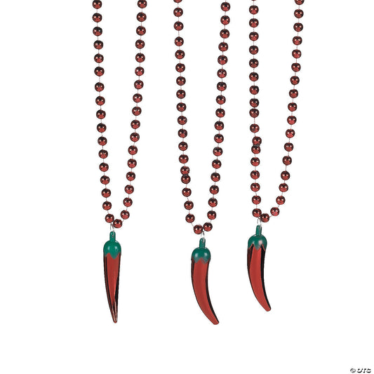 METALLIC CHILI PEPPER NECKLACE