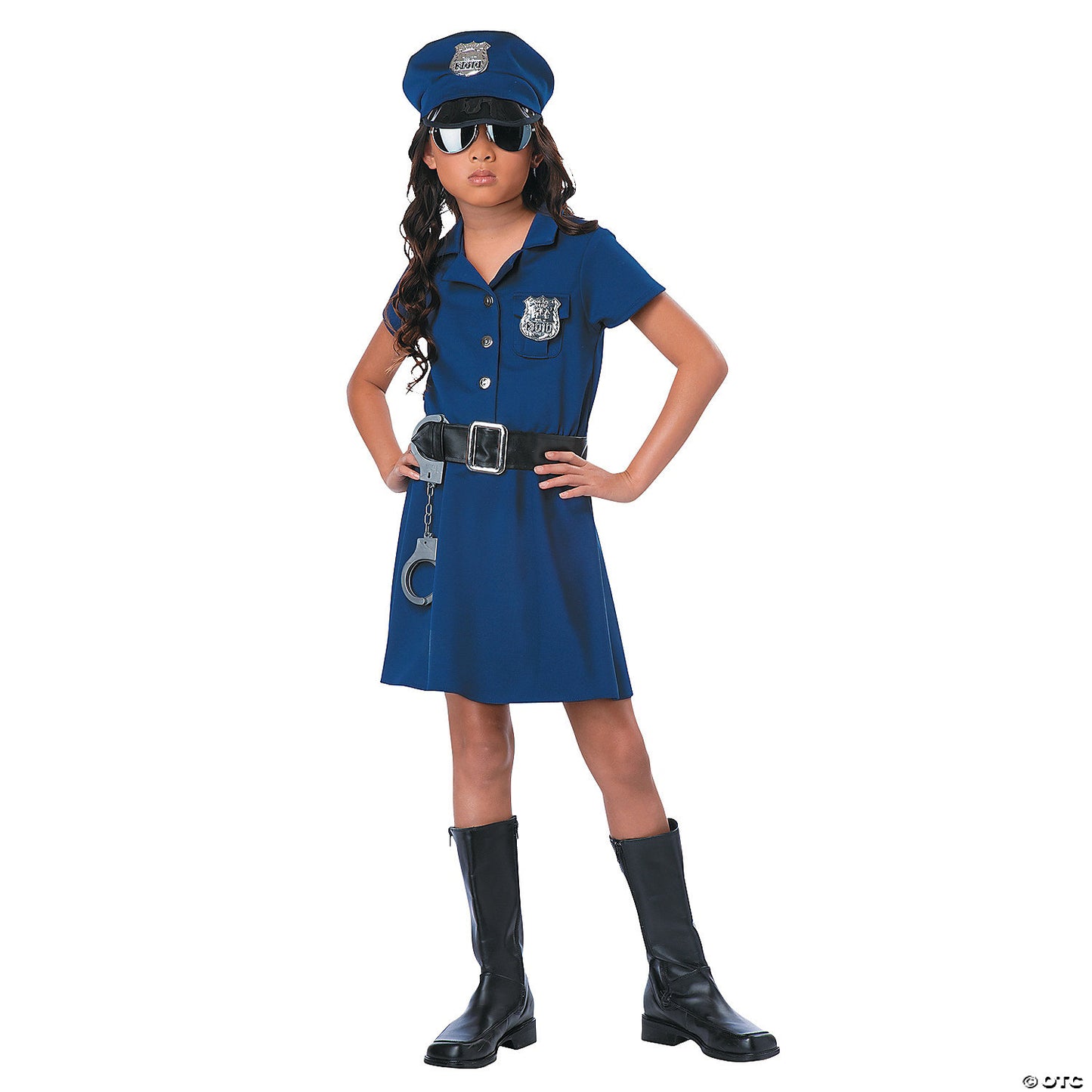POLICE OFFICE GIRLS SMALL COSTUME