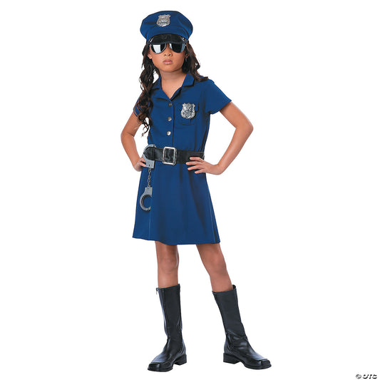 POLICE OFFICE GIRLS XLARGE COSTUME