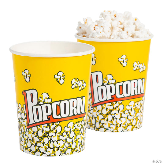 PAPER POPCORN CUPS 12CT