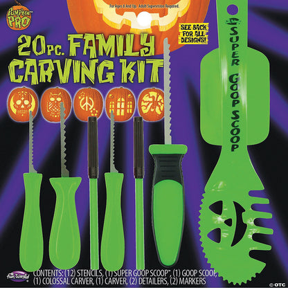 20 PC FAMILY CARVING KIT