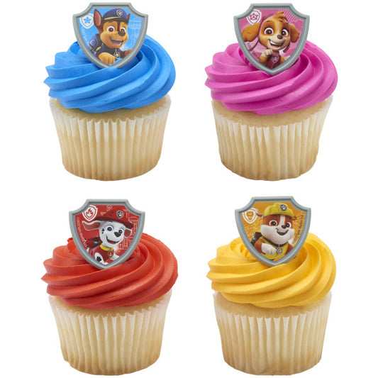 PAW PATROL REPORTING FOR DUTY CUPCAKE RINGS