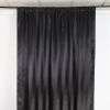 SATIN BACKDROP CURTAIN 10 X 10 BLACK