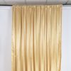 SATIN BACKDROP CURTAIN 10 X 10 GOLD