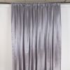 SATIN BACKDROP CURTAIN 10 X 10 SILVER