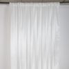 SATIN BACKDROP CURTAIN 10 X 10 WHITE