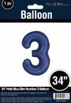 MATTE BLUE 34" MYLAR # 3