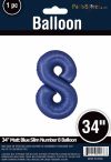 MATTE BLUE 34" MYLAR # 8