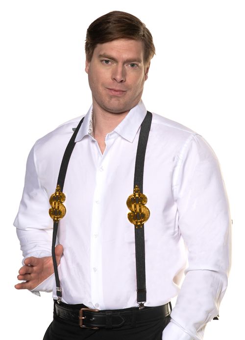 DOLLAR SIGN SUSPENDERS