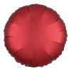 18" CIRCLE MYLAR MATTE RED