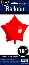 19" STAR MYLAR RED
