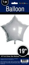 19" STAR MYLAR SILVER