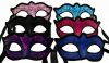 VENETIAN HALF MASQUERADE MASK ASST COLORS