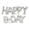 HAPPY BDAY AIRFILLED 16" SET SILVER