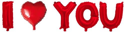 16"I LOVE YOU RED AIR FILLED MYLAR