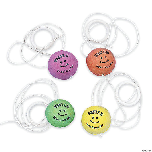 JESUS LOVES YOU RETURN BALLS 12CT