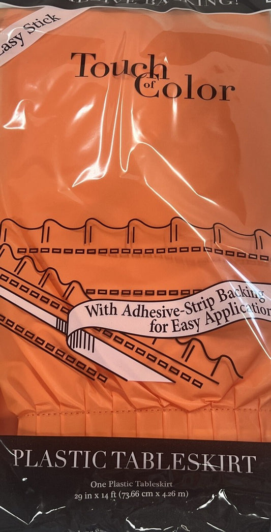 SUNKISSED ORANGE 14' PL TABLESKIRT