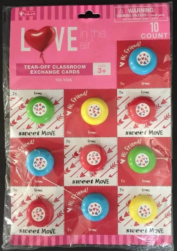 YO-YO TEAR OFF VDAY EXCHANGE CARDS 10CT