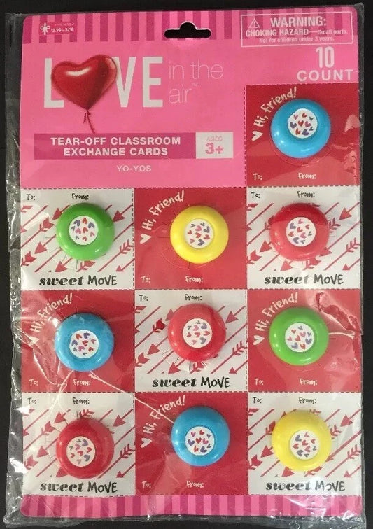 YO-YO TEAR OFF VDAY EXCHANGE CARDS 10CT