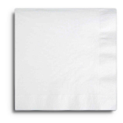 WHITE LUNCH NAPKIN 50CT