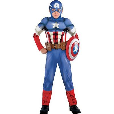 CAPTAIN AMERICA MUSCLE COSTUME CHILD LARGE
