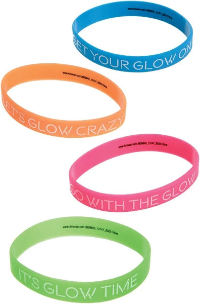 GLOW PARTY RUBBER BRACELETS