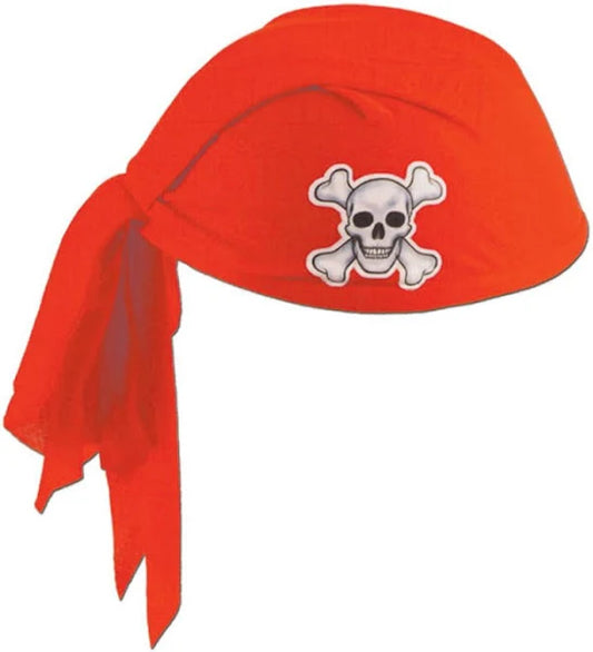 PIRATE SCARF HAT RED