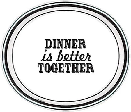 EAT & ENJOY OVAL PLATES