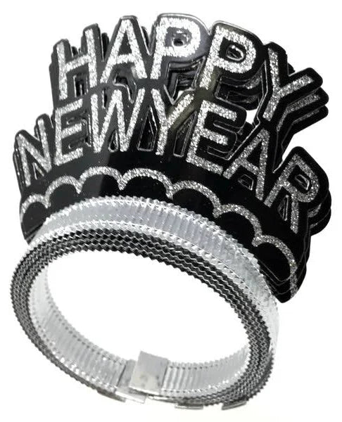 HNY PAPER TIARA - GOLD 6CT