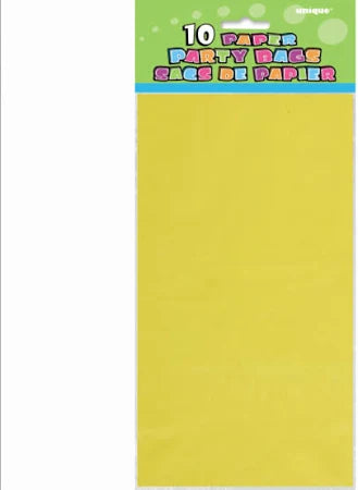 10 PPR PARTY BAGS-NEON ASST