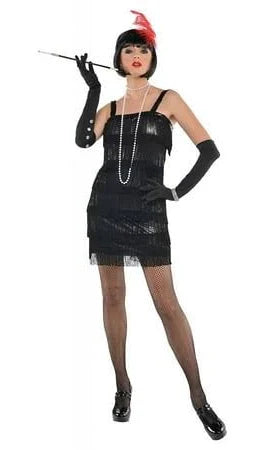FLASHY FLAPPER COSTUME ADULTS SMALL