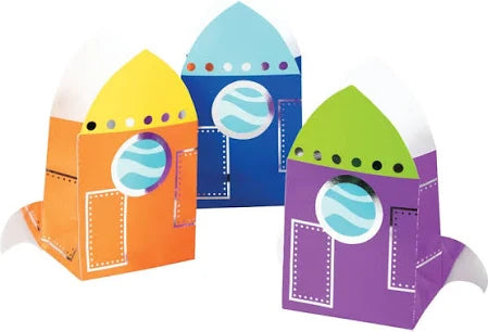 SPACE PARTY PAPER TREAT BAGS