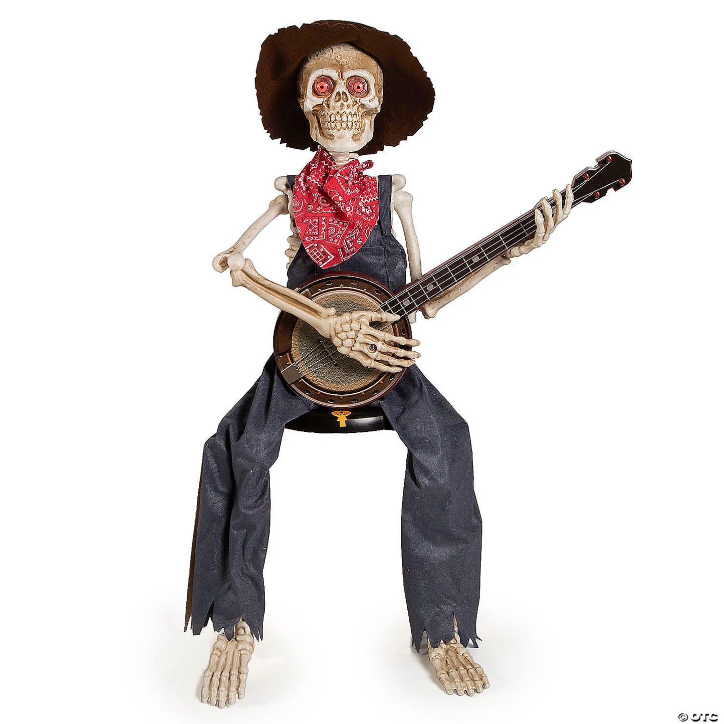 SKELETON PLAYING BANJO HW DECOR