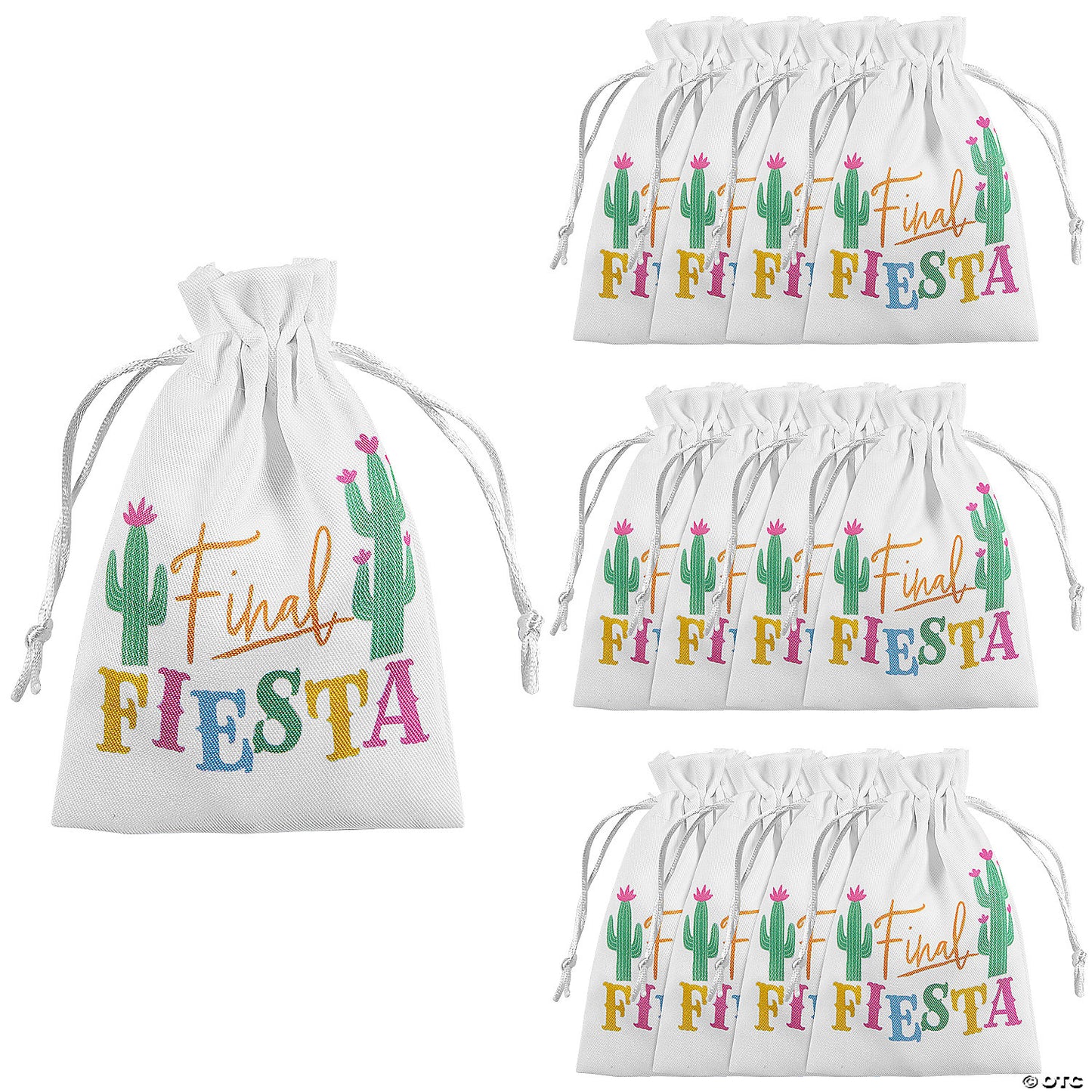 FINAL FIESTA BACH DRAWSTRING FAVOR BAG 12CT